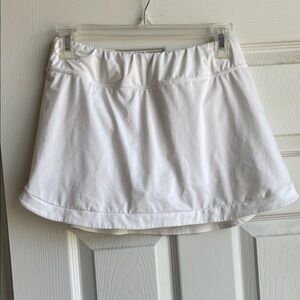 White Athletic Skort Girls L